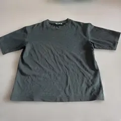 UNIQLO U クルーネックTシャツ ダークグリーン Lサイズ