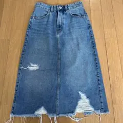 ZARA デニムロングスカート