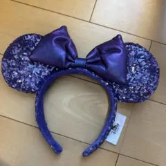 ディズニー カチューシャ パープル スパンコールのサムネイル