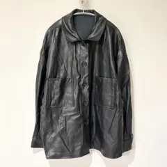 PUジャケット レザージャケット 黒 フリーサイズ