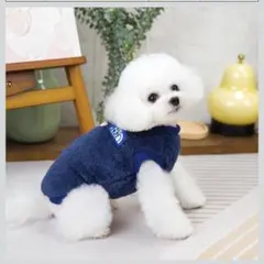 THE PET FACE 犬用フリースベスト ネイビー Sサイズ　犬用服