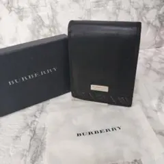 BURBERRY BLACK LABEL 二つ折り財布 ブラック
