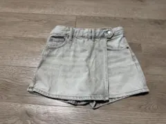 ZARA キッズ　短パン　デニム　スカッツ　キュロット