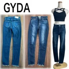GYDA♡インディゴ　M/Wパウダーラギッドエッジ スキニーデニムパンツのサムネイル