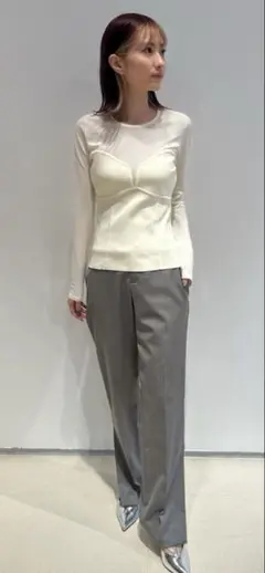 estnation ビスチェ シースルーニット