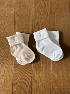 ベビーソックス ピンク ホワイト 2足セット POLO