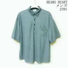 BEAMS HEART メンズ 半袖ポロシャツ グレー XLのサムネイル