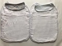 ベネッセ　汗取りパッド　ガーゼ　2枚セット　ブルー系