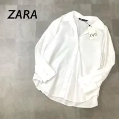 【新品 タグ付】ZARA デザイン シャツ 長袖