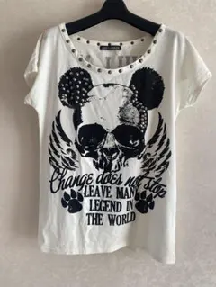 GHOST of HARLEM スカルデザインTシャツ