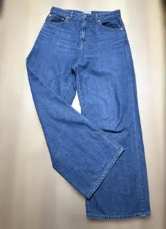 【Ungrid】ハイウエストオーガニックコットンルーズデニム　Lサイズ