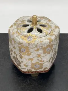九谷焼 色釉 瑞鳥 香炉 香爐 木田弘之 作家もの 共箱 共布 九谷焼 色釉 瑞鳥 香炉 香爐 木田弘之 作家もの 共箱 共布 2025年