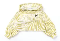 WOLF & RITA ゼブラ柄 クロップドトレーナー