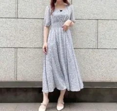 フラワーロングワンピース　リリアンカラット