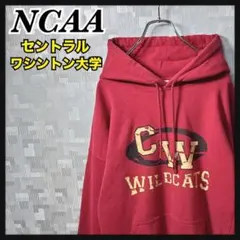 NCAA カレッジ 大学 パーカー スウェット メンズ XL レッド 赤 古着