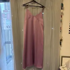 パープル スリップドレス