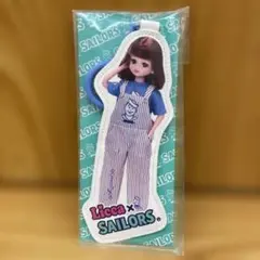 Licca x SAILORS ストライプオーバーオールキーホルダー