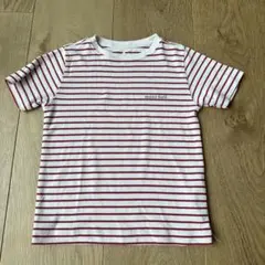 【もちもち様】mont-bell 白/赤ストライプ Tシャツ 110 モンベル