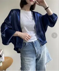 未使用　ap retro シャイニーシアーブルゾン　かっこよすぎるのサムネイル