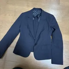 7号サイズ。precious ネイビー ストライプ スーツ 3点セット
