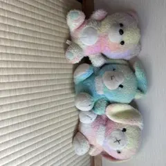パステルカラー ぬいぐるみ 3点セットのサムネイル