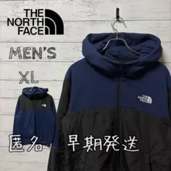THE NORTH FACE メンズ パーカー ネイビー ブラック XL