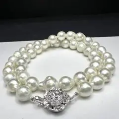 大珠 8.5.-9.5mm 43cm 44g バロックパール ネックレス 本真珠 - メルカリ