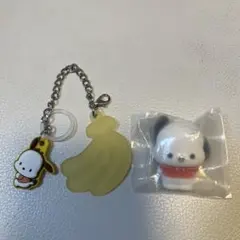 サンリオ　ポチャッコ　ダブルチャームグミ　ふわふわフロッキードール