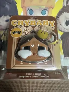 POP MART CRYBABY イヤホンケース ブラウン