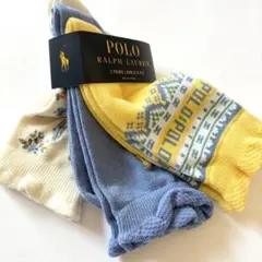 Ralph Laurenラルフローレン ソックス 靴下 3足セット19-22cm