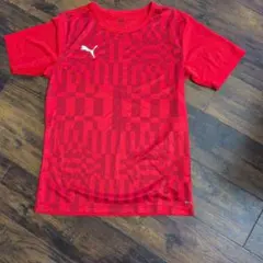 PUMA レッド チェック柄 シャツ XL