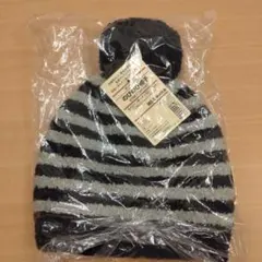 MUJI ポンポン付きストレッチ帽子 50〜54cm