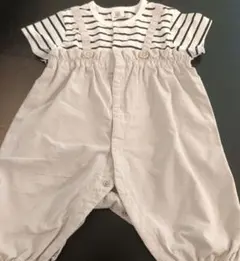 devirock ストライプ サロペットロンパース