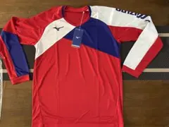 バドミントン　ミズノ　長袖　プラクティスシャツ