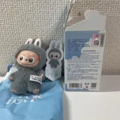 POP MART FIN FOR LOVE グレーぬいぐるみ ラブブ