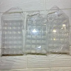 28格 収納ケース 3個セット 透明 小物収納 パーツケース ビーズケース