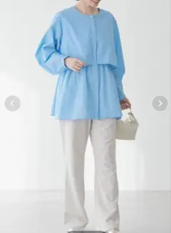 AMERICAN HOLIC サッカーティアードブラウス　 Lサイズ　新品