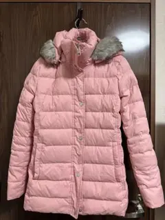 TOMMY HILFIGER ピンク　ホワイトダックダウン コート