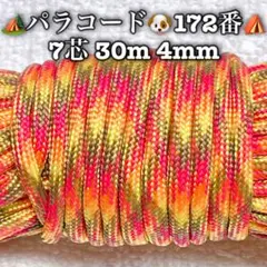 パラコード　７芯 ３０m ４mm １７２番　手芸とアウトドアなど用
