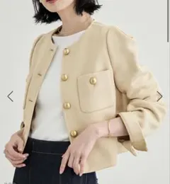 ROPÉ 金ボタンニットジャケットのサムネイル