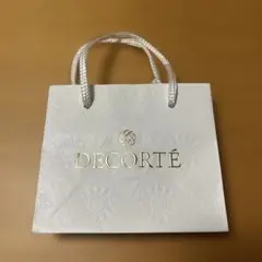 DECORTE エンボスショップ袋 ホワイト