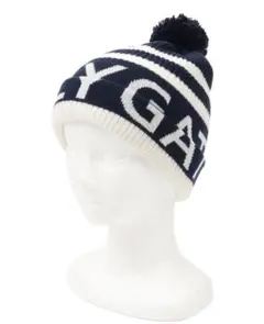 PEARLY GATES ニット帽 ネイビー/ホワイト