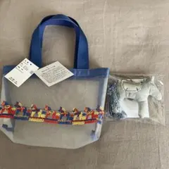 近沢レース店　2026年　福袋　おうまチャーム　トートバッグ　メッシュ