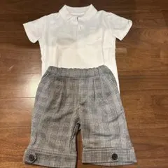 値下げ！【110サイズ】男の子フォーマル　半袖半ズボンセット