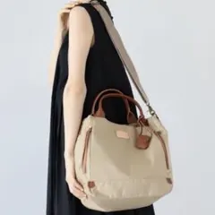 toleur トーラ 2way ショルダーバッグ 本革 ナイロン A4可 美品のサムネイル