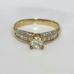 K18 ダイヤモンド リング 0.42ct 0.45ct - メルカリ