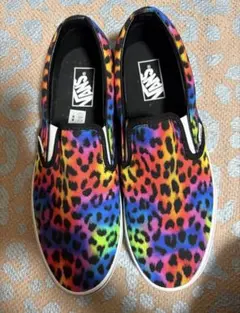 VANS レインボー レオパード スリッポン