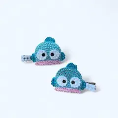 新品未使用 サンリオハンギョドン 前髪クリップ左右セット キラキラ デコ