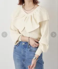 CIAOPANIC TYPY フリルカラー ニット