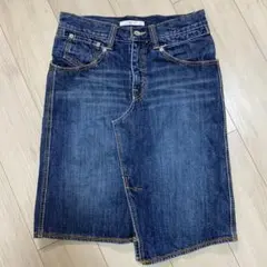 shuca デニムタイトスカート Lサイズ インディゴのサムネイル